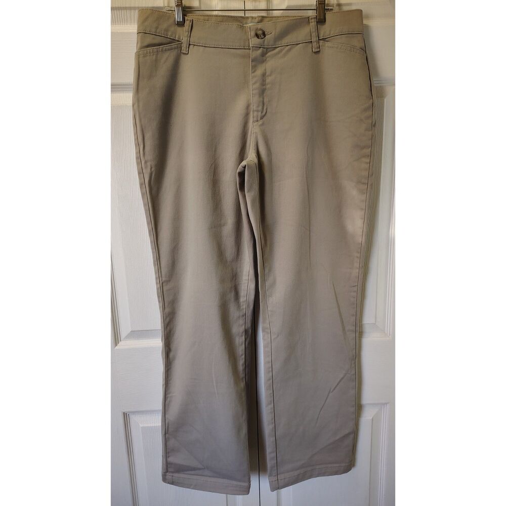 Riders by Lee Easy Care Khaki Pants - Tan Straight Leg - Women's Size 16M